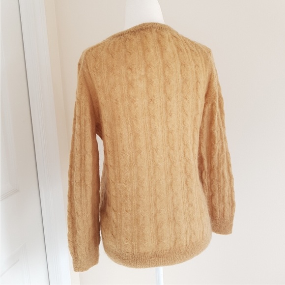 Vintage Tan Knit Cardigan - Picture 3 of 4
